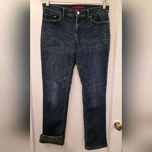 L.L. Bean Women's Straight Leg Jeans - Dark Blue